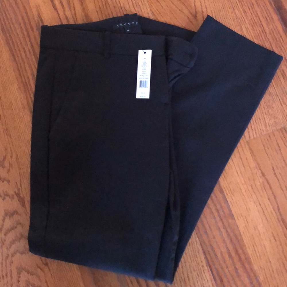 THEORY NEVER WORN Black Trousers